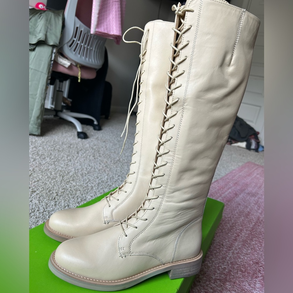Sam Edelman Lace-Up Knee-High Boots